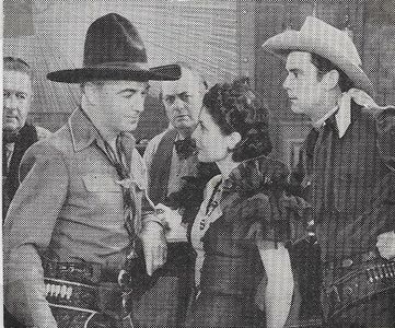 William Boyd, Evelyn Brent, Kenneth Harlan, Russell Hayden, and Lee Shumway in Wide Open Town (1941)
