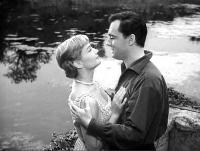 Brigitte Auber and Maurice Ronet in The Aristocrats (1955)
