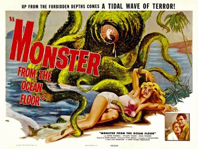 Anne Kimbell and Stuart Wade in Monster from the Ocean Floor (1954)