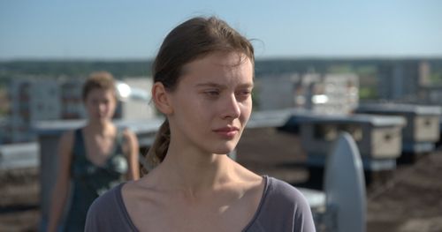 Julija Steponaityte and Aiste Dirziute in The Summer of Sangaile (2015)