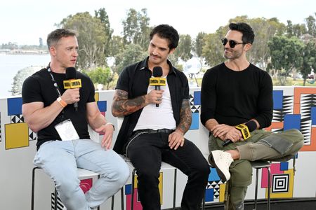 Jeff Bryan Davis, Tyler Hoechlin, and Tyler Posey at an event for Teen Wolf: The Movie (2023)
