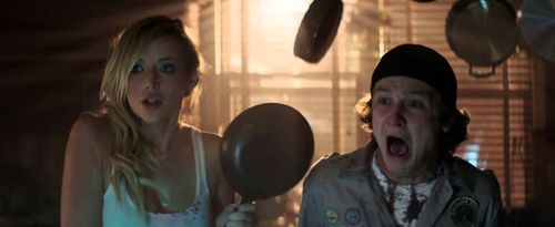 Logan Miller and Sarah Dumont in Scouts Guide to the Zombie Apocalypse (2015)