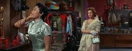 Susan Hayward and Frances Fong in Soldier of Fortune (1955)