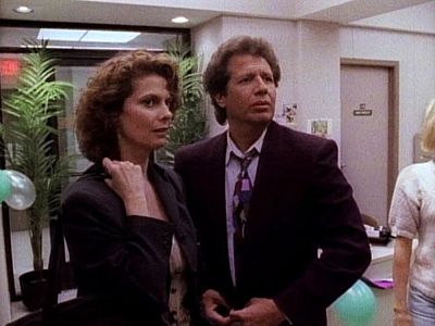 Kathryn Harrold and Garry Shandling in The Larry Sanders Show (1992)