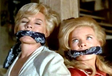 Linda Evans and Jeanne Cooper in The Big Valley (1965)