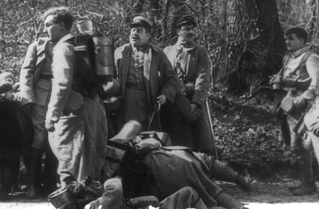 Félix Oudart, Georges Pomiès, and Manuel Raaby in The Sad Sack (1928)