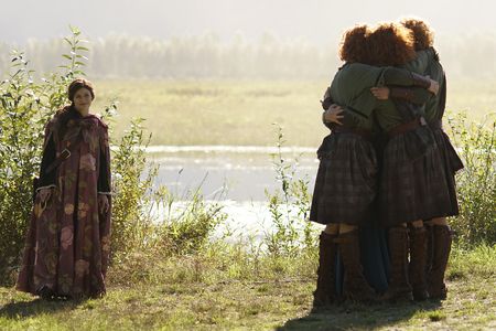 Emilie de Ravin, Amy Manson, Matthew Olson, Jordan Olson, and Colton Barnert in Once Upon a Time (2011)