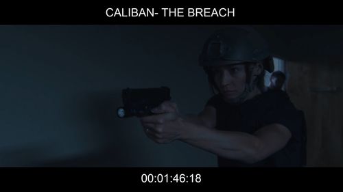 Dawn Hamil and Joseph Bishop in Caliban: The Breach (2017)