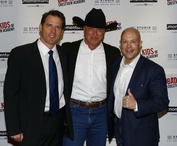 With Ben Browder and James Hallam at the Bad Kids of Crestview premier. Robert Johnson, Actor, Producer, Dallas, Print M
