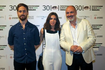 James Tyler, Coral Amiga and Rafael Maluenda at the Closing Gala of the Cinema Jove Festival Internacional de Valencia 2