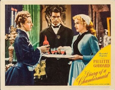 Judith Anderson, Paulette Goddard, and Francis Lederer in The Diary of a Chambermaid (1946)