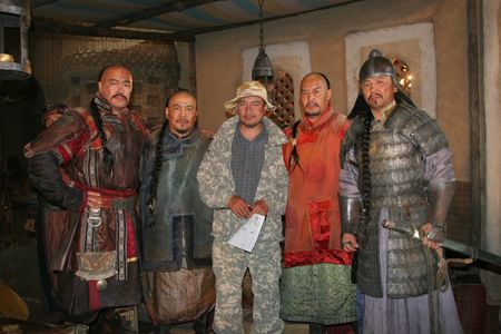 Akan Satayev, Tserenbold Tsegmid, and Jargalsaikhan Bekh-Ochir in Myn Bala: Warriors of the Steppe (2012)