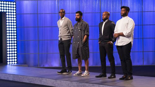 Stanley Hudson, Anthony Williams, Fabio Costa, and Ken Laurence in Project Runway All Stars (2012)