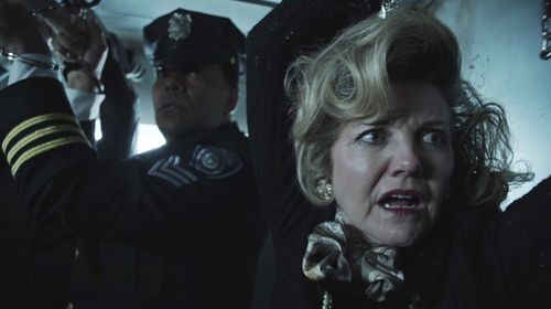 Alison Fraser and Harry Sutton Jr. in Gotham (2014)