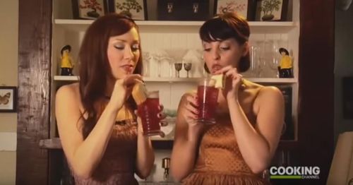 Alie Ward and Georgia Hardstark in Drinks with Alie and Georgia (2010)