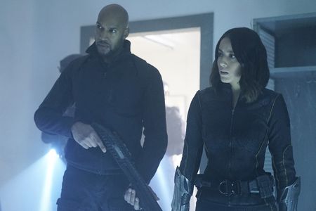 Henry Simmons and Chloe Bennet in Agents of S.H.I.E.L.D. (2013)