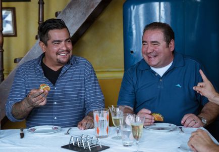 Emeril Lagasse and Aarón Sánchez in Eat the World with Emeril Lagasse (2016)