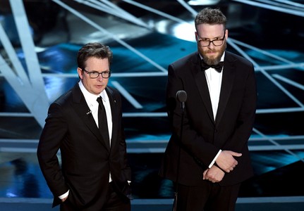 Michael J. Fox and Seth Rogen at an event for The Oscars (2017)