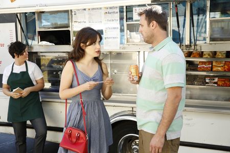 Zooey Deschanel and Chris Witaske in New Girl (2011)