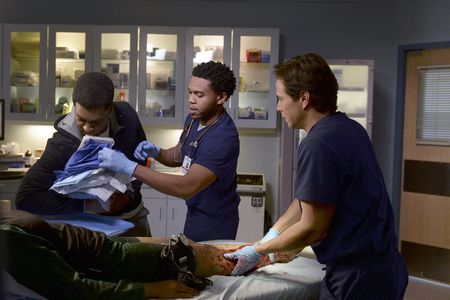 Robert Bailey Jr., Scott Wolf, China Anne McClain, and James Roch in The Night Shift (2014)