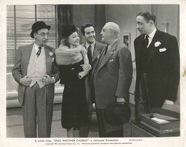 Iris Adrian, Mischa Auer, George Barbier, Walter Catlett, and Johnny Downs in Sing Another Chorus (1941)