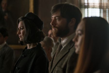 Caitríona Balfe, Richard Rankin, and Sophie Skelton in Outlander (2014)