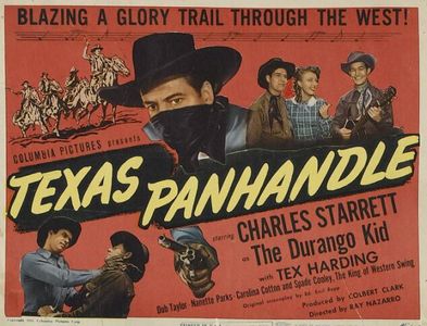 Spade Cooley, Carolina Cotton, Tex Harding, and Charles Starrett in Texas Panhandle (1945)
