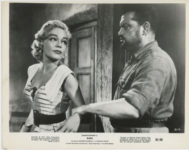 Luis Aceves Castañeda and Simone Signoret in Death in the Garden (1956)