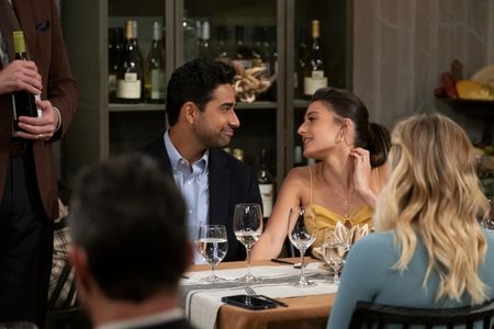 Hilary Duff, Ashley Reyes, and Suraj Sharma in How I Met Your Father (2022)