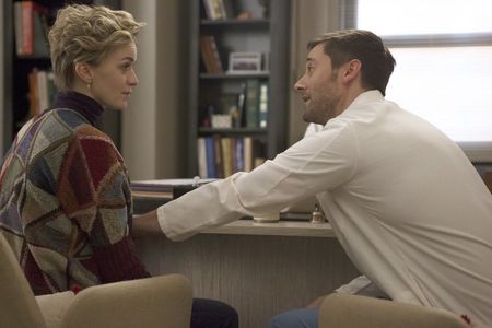 Ryan Eggold and Lisa O'Hare in New Amsterdam (2018)