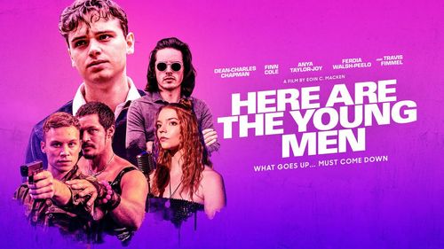 Travis Fimmel, Dean-Charles Chapman, Anya Taylor-Joy, Finn Cole, and Ferdia Walsh-Peelo in Here Are the Young Men (2020)