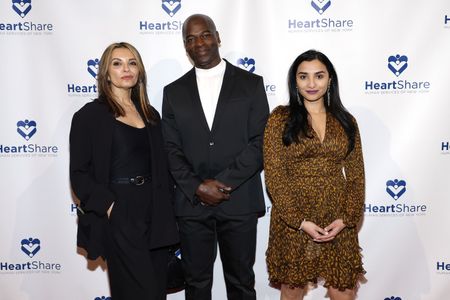 Kathrine Narducci, Hisham Tawfiq and Anya Banerjee at the HeartShare Gala 2023