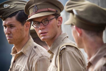 Tom Hobbs and Jeremy Irvine in The Railway Man (2013)