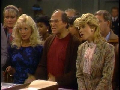 Angela Aames, Jay Gerber, Markie Post, and Ilona Wilson in Night Court (1984)