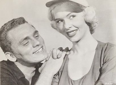 Judy Bamber and Frank Gorshin in Dragstrip Girl (1957)