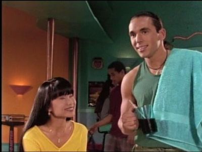 Jason David Frank and Thuy Trang in Mighty Morphin Power Rangers (1993)