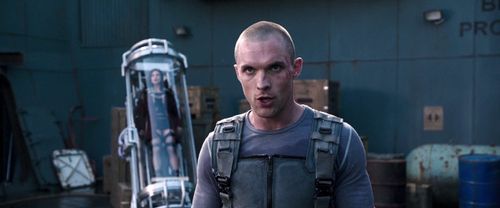 Morena Baccarin and Ed Skrein in Deadpool (2016)