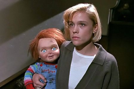 Brad Dourif and Christine Elise in Child's Play 2 (1990)