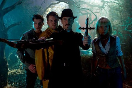 Paul McGann, James Corden, Mathew Horne, and MyAnna Buring in Vampire Killers (2009)