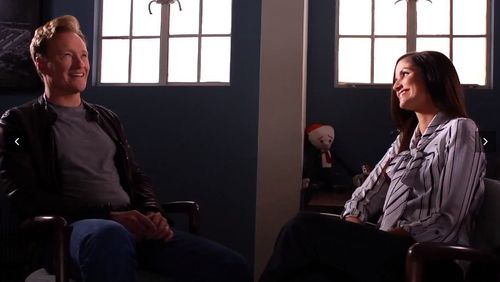 Kristin interviews Conan O'Brien in his office at Warner Bros. Studios in Burbank, CA for his 