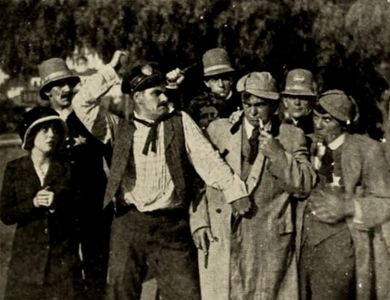 Fred Mace, Mabel Normand, Mack Sennett, and Ford Sterling in At It Again (1912)