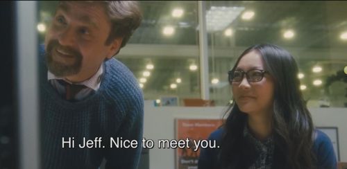 Zach Galifianakis and Jona Xiao in KEEPING UP WITH THE JONESES