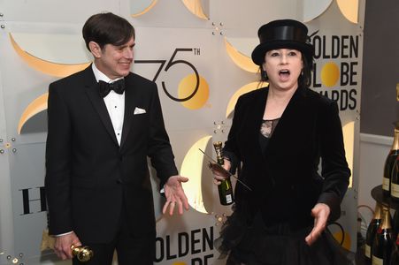 Daniel Palladino and Amy Sherman-Palladino at an event for 75th Golden Globe Awards (2018)