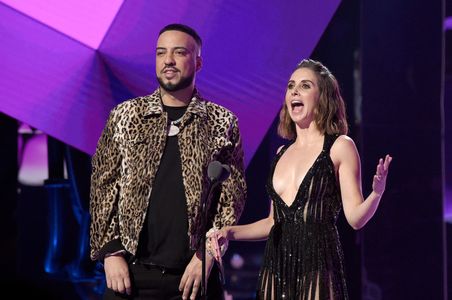 Alison Brie and French Montana at an event for 2019 MTV Video Music Awards (2019)