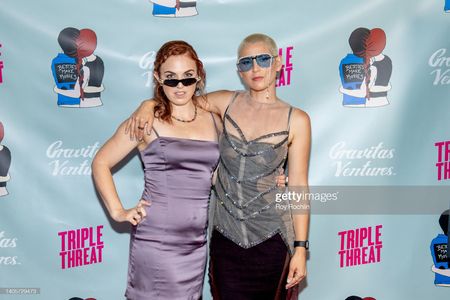 Margarita Zhitnikova & Stacey Maltin attend the NYC Triple Threat premiere