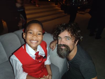 Ja' Siah Young, Lawaine Young & Peter Dinklage of Game of Thrones at the 2019 Netflix 71st Emmys after party