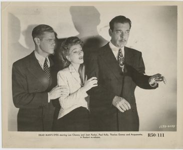Lon Chaney Jr., Paul Kelly, and Jean Parker in Dead Man's Eyes (1944)