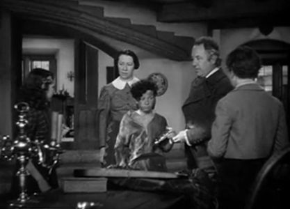 Rex Downing, Cecil Kellaway, Flora Robson, Douglas Scott, and Sarita Wooton in Wuthering Heights (1939)