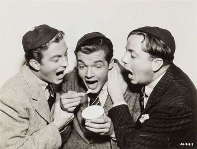 Mark Daniels, William Lundigan, and Frank Melton in Freshman Year (1938)