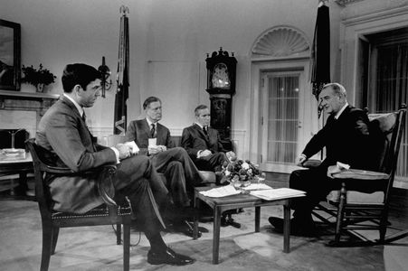 Lyndon B. Johnson and Dan Rather